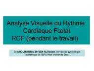 Analyse Visuelle du Rythme Cardiaque Fœtal RCF (pendant le travail)