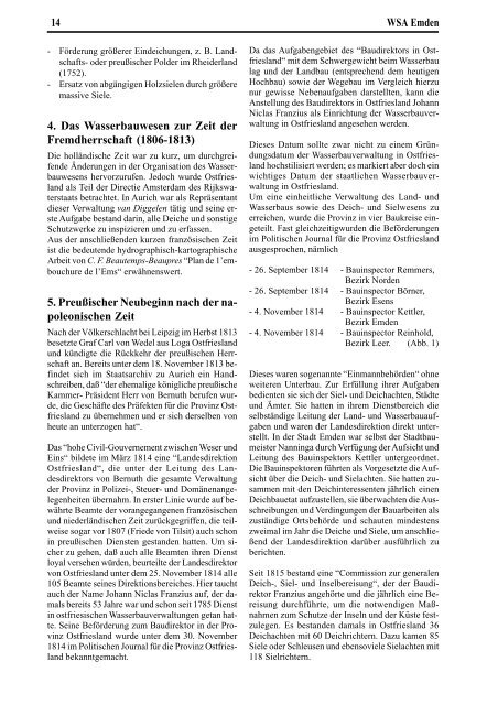 Festschrift 175 Jahre staatlicher Wasserbau in Emden - Wasser- und ...