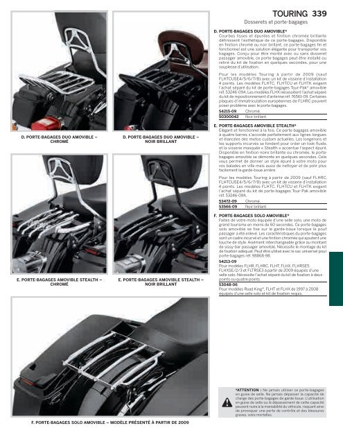 Télécharger le catalogue pdf officiel - Harley-Davidson