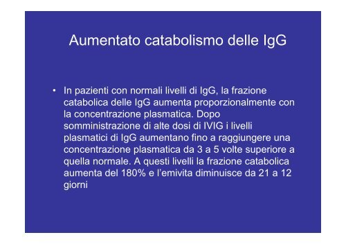 Indicazioni cliniche delle immunoglobuline endovena in ... - SIFO