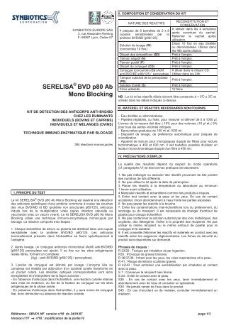 SERELISA® BVD p80 Ab Mono Blocking