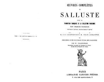 Salluste Guerre de Jugurtha