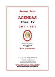 AGENDAS - Les Amis de George Sand