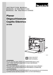 Planer Dégauchisseuse Cepillo Eléctrico - Makita