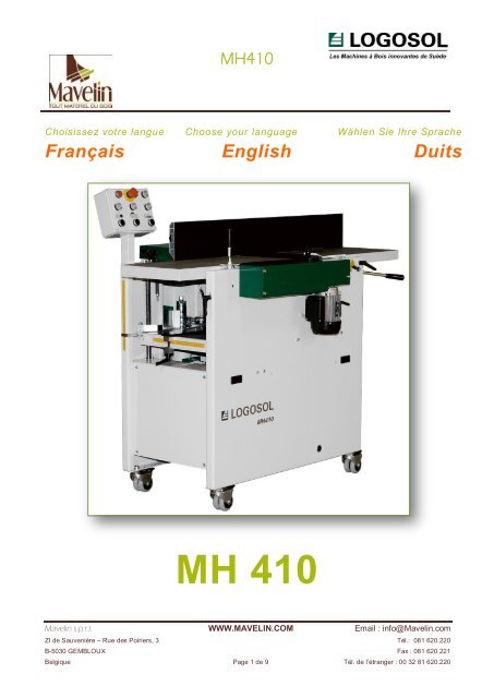 Multi-Raboteuse MH410