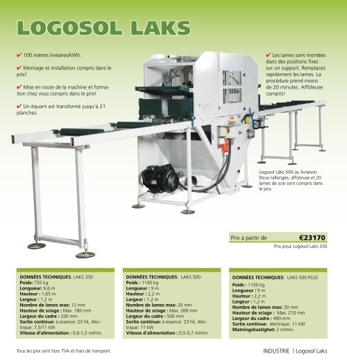 Catalogue des produits - Logosol France