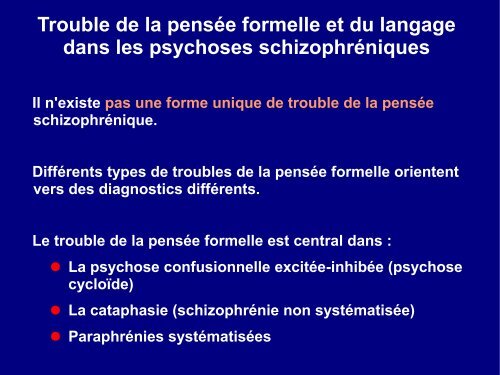 La psychose confusionnelle vs. la cataphasie - Cercle d'excellence ...