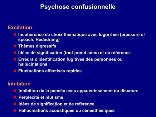 La psychose confusionnelle vs. la cataphasie - Cercle d'excellence ...