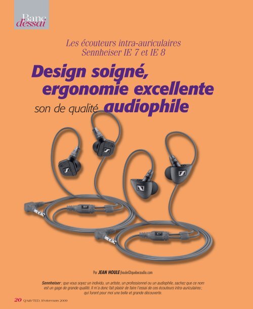 d'essai - Québec Audio & Vidéo