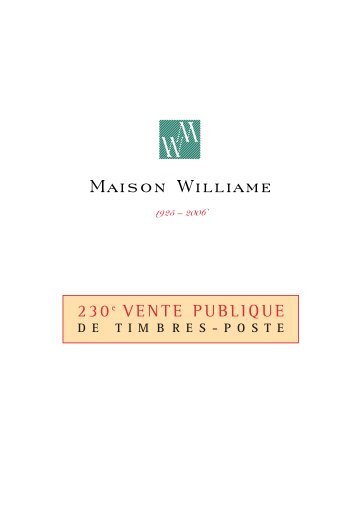 230e VENTE PUBLIQUE - Maison Williame