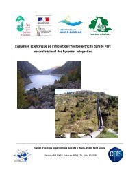 Evaluation scientifique de l'impact de l'hydroélectricité dans le Parc ...