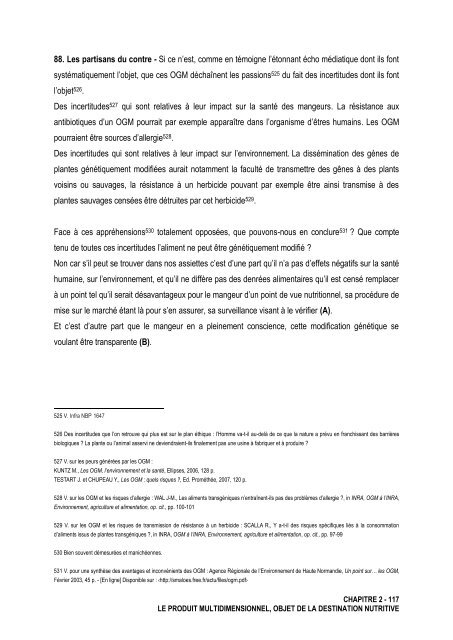 La notion de denrées alimentaires - Université d'Avignon et des ...