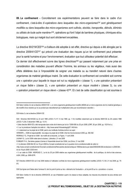 La notion de denrées alimentaires - Université d'Avignon et des ...