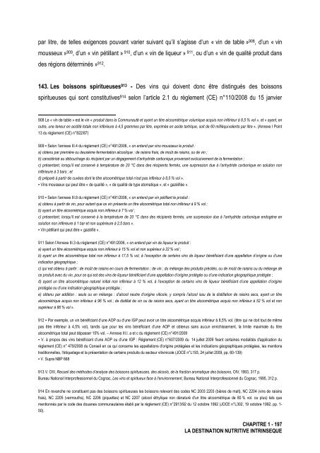 La notion de denrées alimentaires - Université d'Avignon et des ...