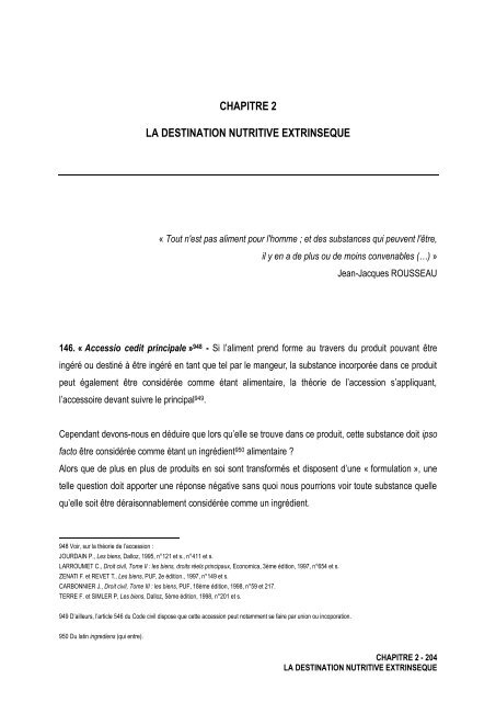 La notion de denrées alimentaires - Université d'Avignon et des ...