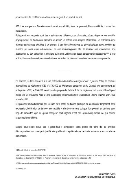 La notion de denrées alimentaires - Université d'Avignon et des ...