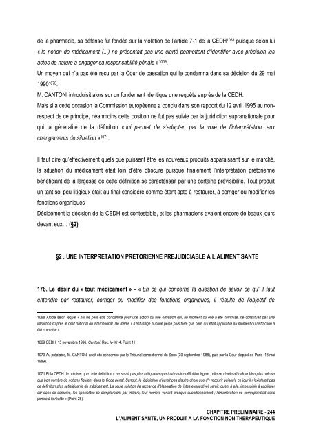 La notion de denrées alimentaires - Université d'Avignon et des ...