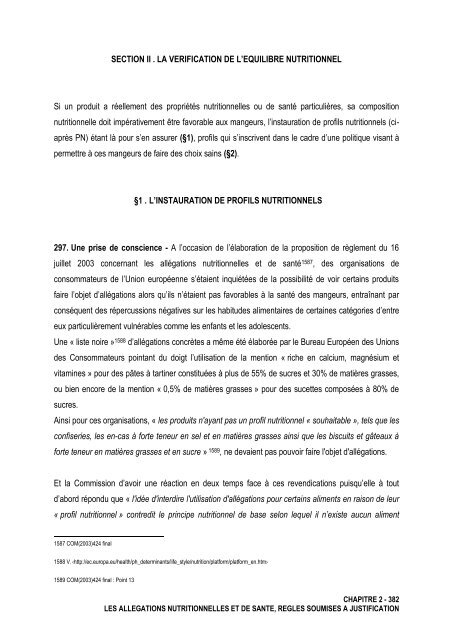 La notion de denrées alimentaires - Université d'Avignon et des ...