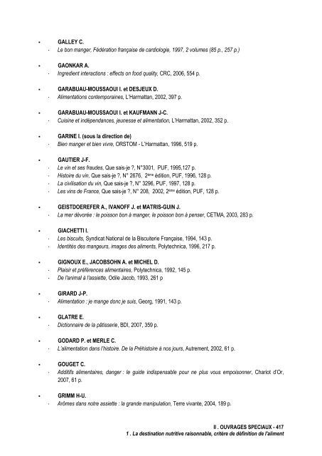 La notion de denrées alimentaires - Université d'Avignon et des ...