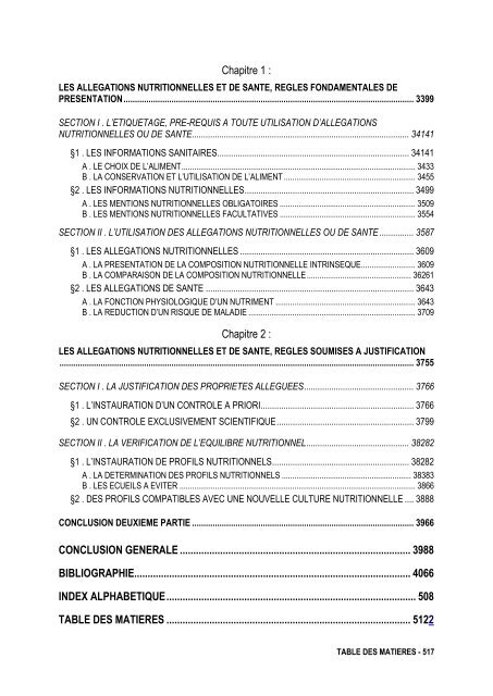 La notion de denrées alimentaires - Université d'Avignon et des ...