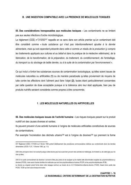 La notion de denrées alimentaires - Université d'Avignon et des ...