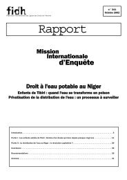 Droit à l'eau potable au Niger