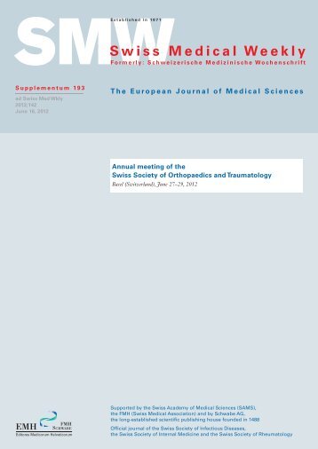 SMW Supplementum 193 - Swiss Medical Weekly