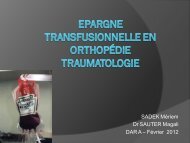 Epargne transfusionnelle en orthopedie traumatologie