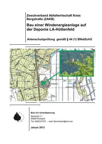 Artenschutzpruefung gemaess 44 1 BNatSchG.pdf - ZAKB