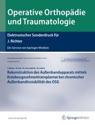 Operative Orthopädie und Traumatologie - Orthopädische Klinik ...