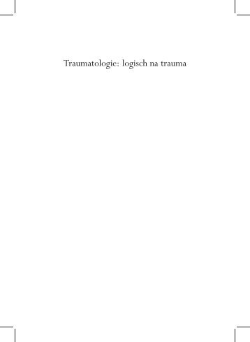 Traumatologie: logisch na trauma - Oratiereeks