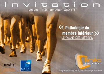 Pathologie du membre inférieur - Clinic Médico Sport