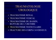 traumatologie urologie