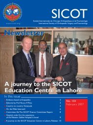 February 2007 issue of the SICOT newsletter (No. 103)