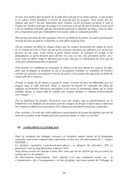 Rapport d'Activité 2009 - SATO Picardie