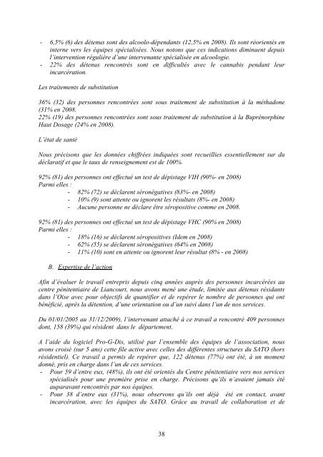 Rapport d'Activité 2009 - SATO Picardie