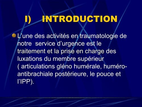 Réduction des luxations de MS - Urgences-Bretagne