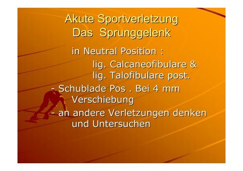 traumatologie - Sportmedizin, Prävention und Rehabilitation