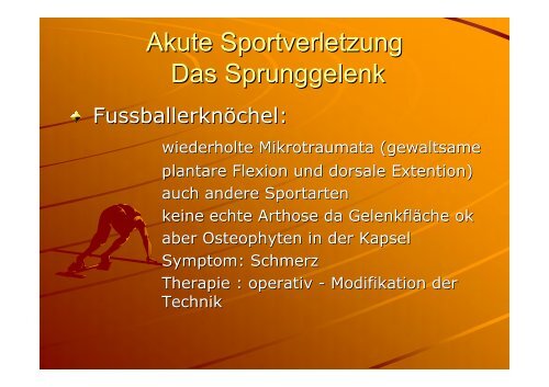 traumatologie - Sportmedizin, Prävention und Rehabilitation