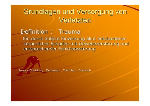 traumatologie - Sportmedizin, Prävention und Rehabilitation
