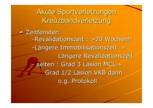 traumatologie - Sportmedizin, Prävention und Rehabilitation