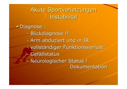 traumatologie - Sportmedizin, Prävention und Rehabilitation