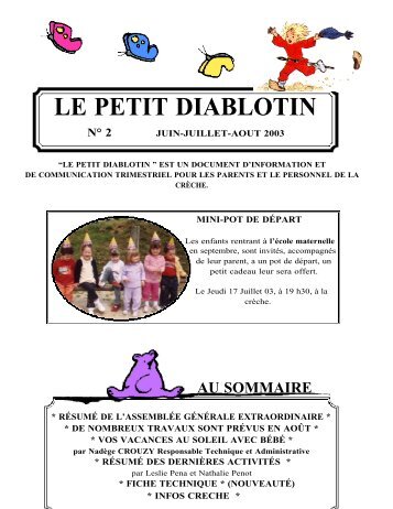 LE PETIT DIABLOTIN - Les Diablotins