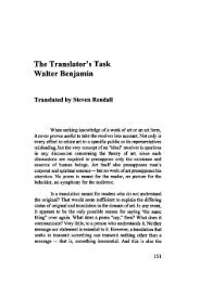 The Translator's Task Walter Benjamin - Harald Peter Ström