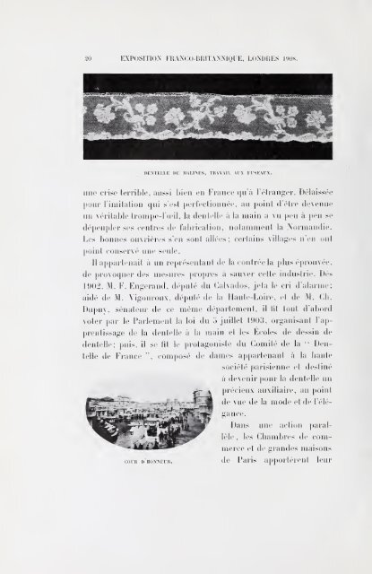 Section française (class 84); dentelles, broderies, passementeries et ...