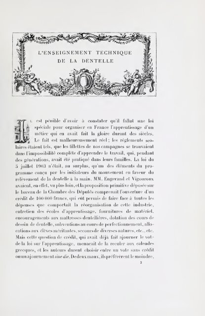 Section française (class 84); dentelles, broderies, passementeries et ...