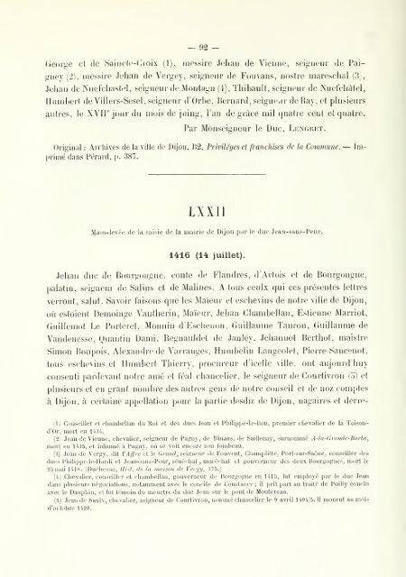 Chartes de communes et d'affranchissements en Bourgogne