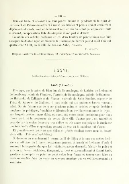 Chartes de communes et d'affranchissements en Bourgogne