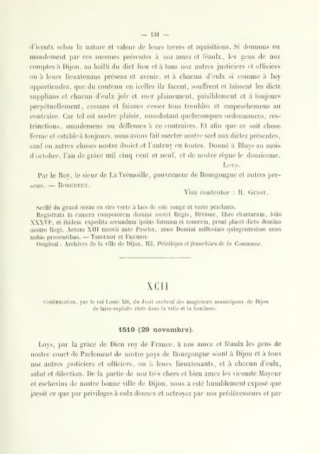 Chartes de communes et d'affranchissements en Bourgogne