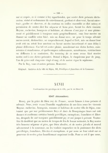 Chartes de communes et d'affranchissements en Bourgogne